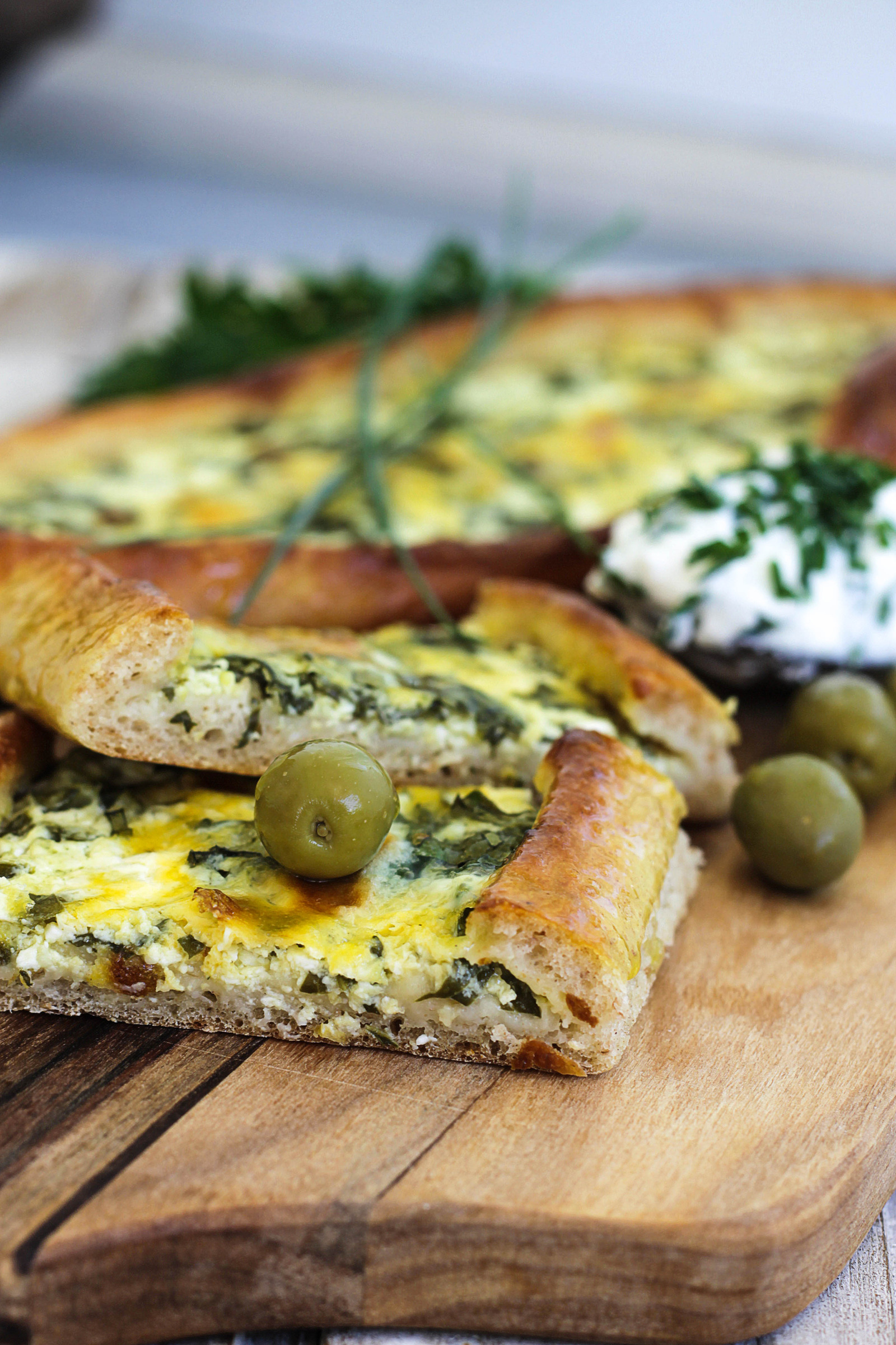 Pide sa sirom i blitvom