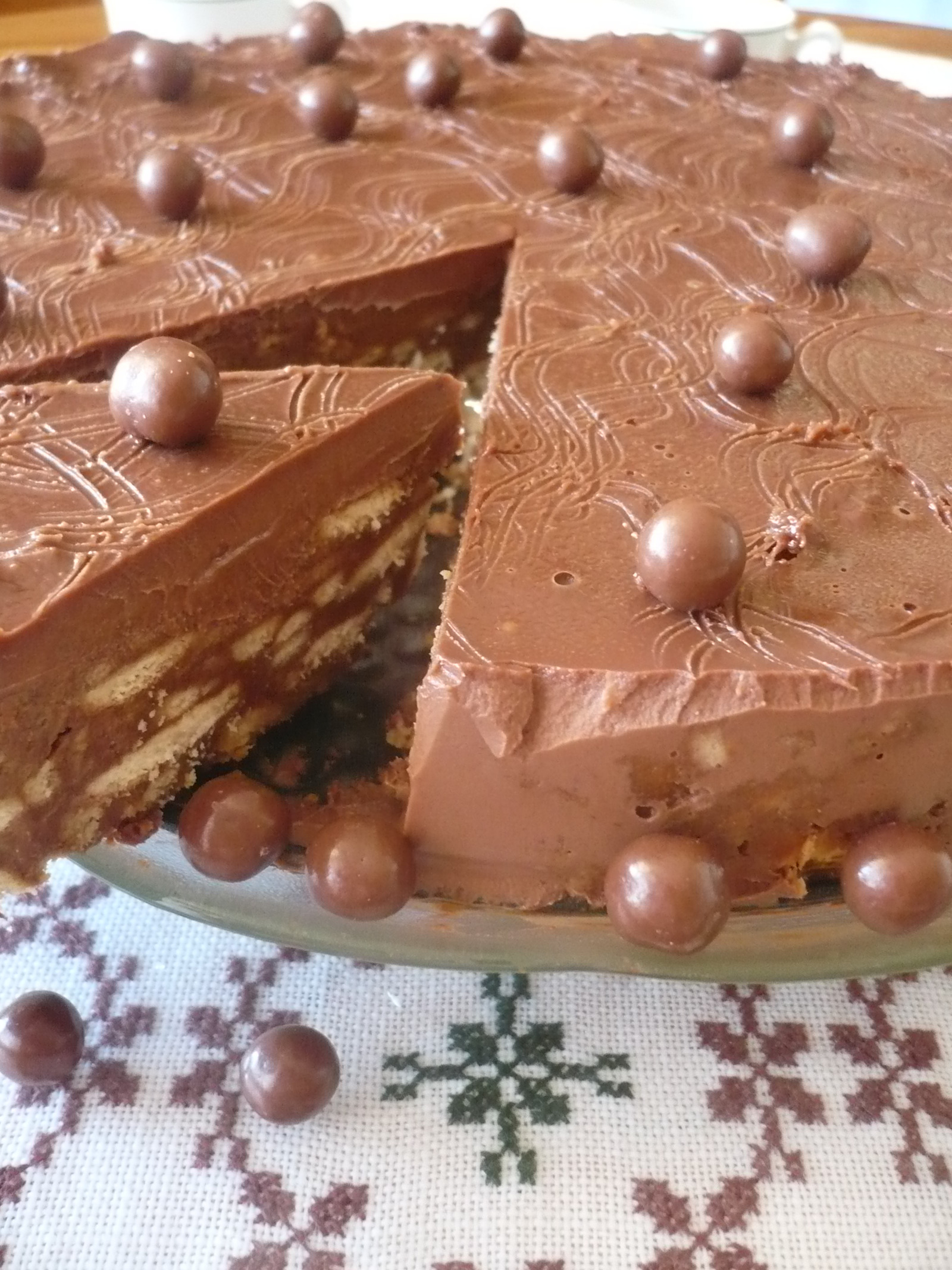 ganache keks torta
