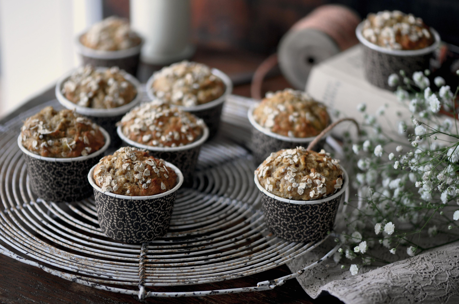 Muffins sa bananom i zobenim pahuljicama