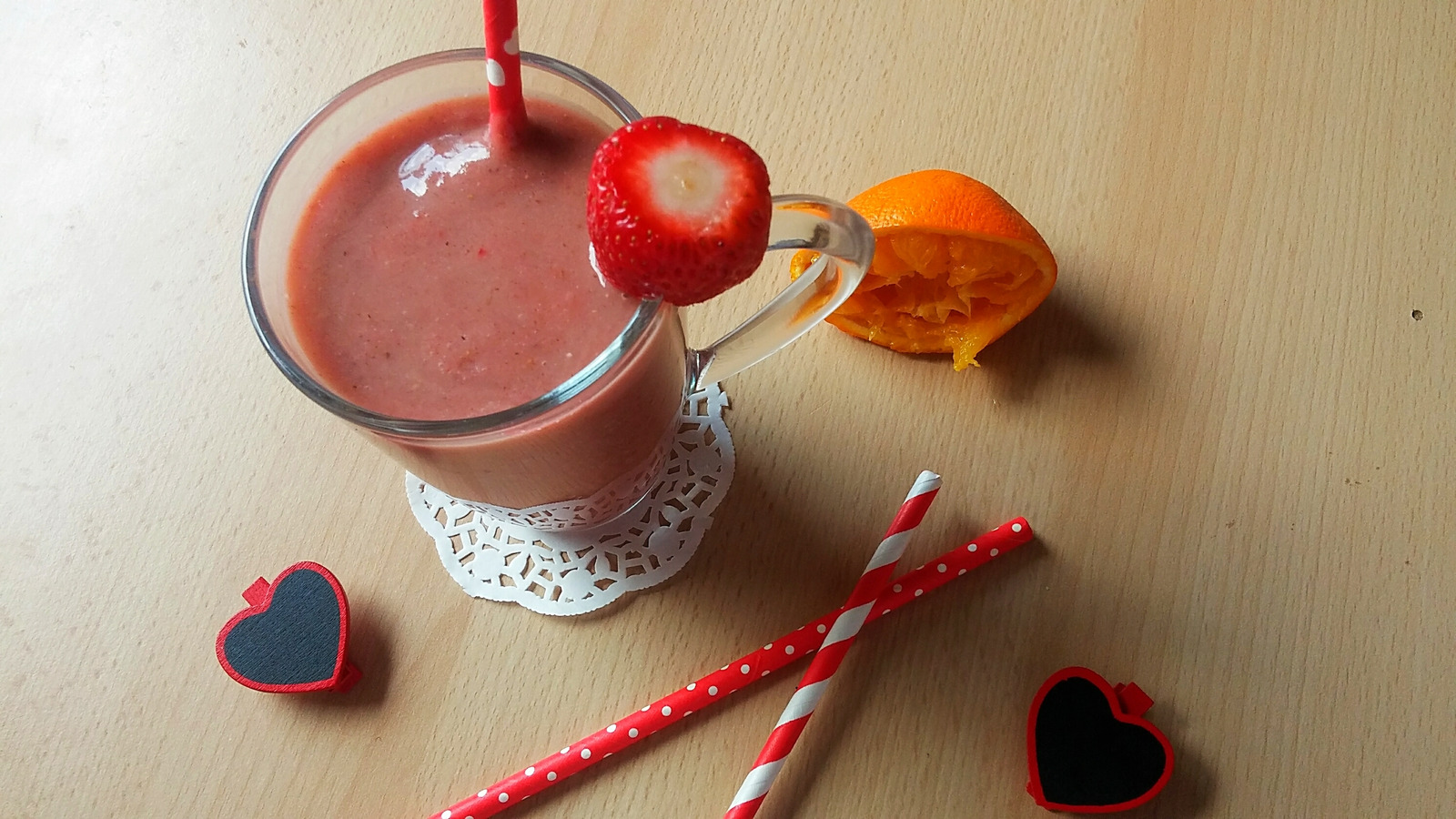 Smoothie avokado, jagoda