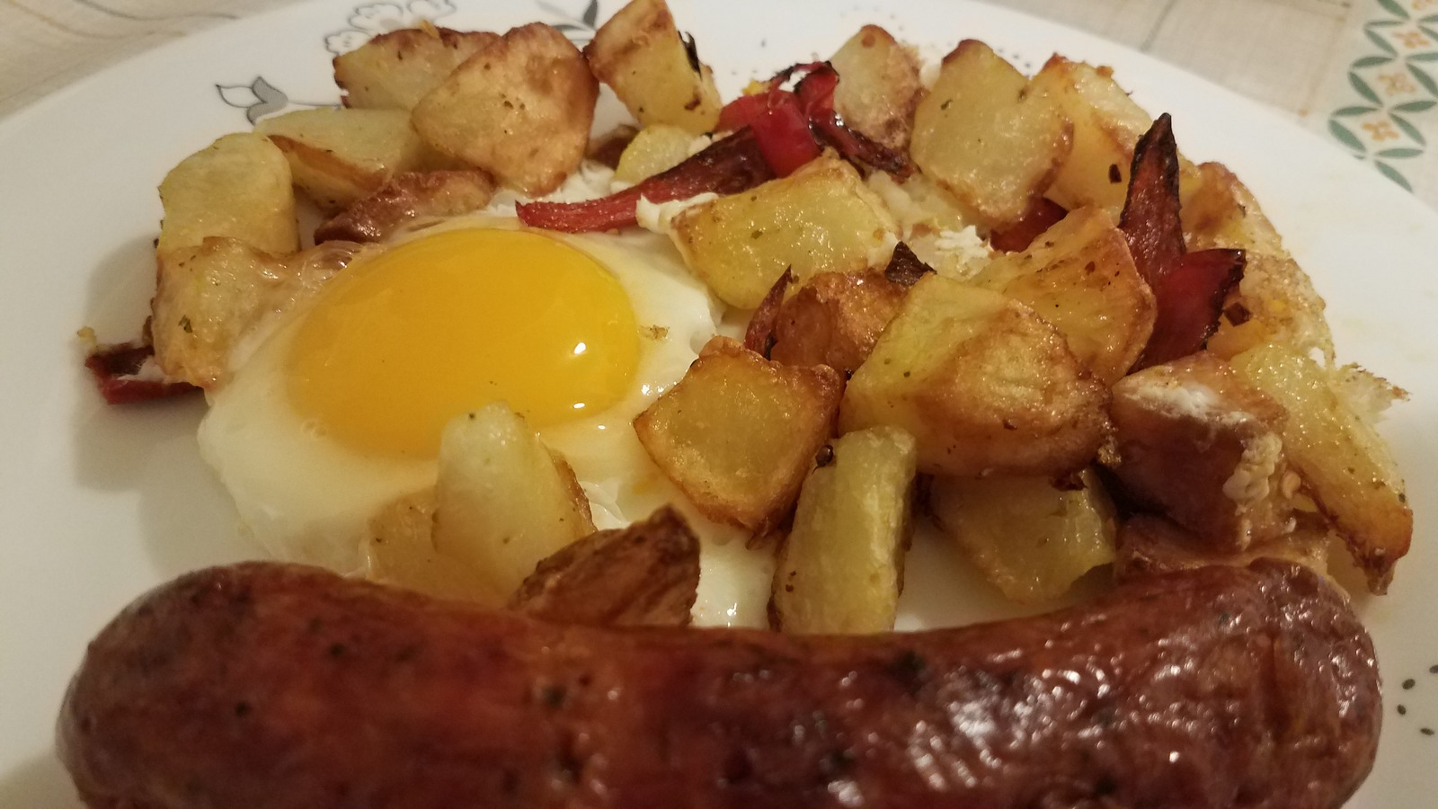 Huevos Rotos with Chorizo