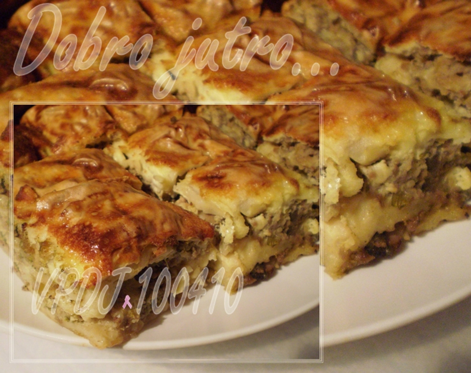Pita od mesa i pecuraka