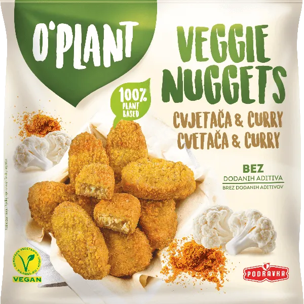 O`PLANT VEGGIE NUGGETS CVETAČA CURRY