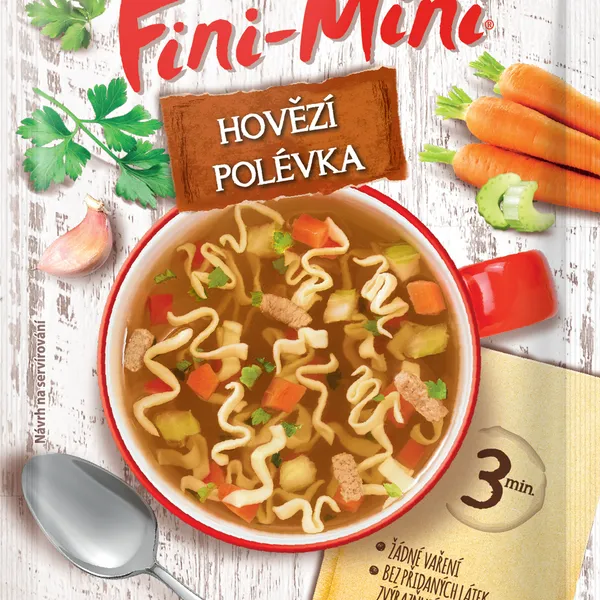 Fini-Mini hovězí polévka