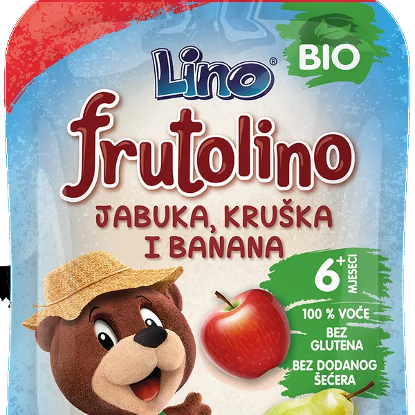 Frutolino jabolko, hruška in banana
