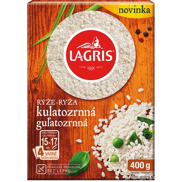 Ryža guľatozrnná varné vrecká