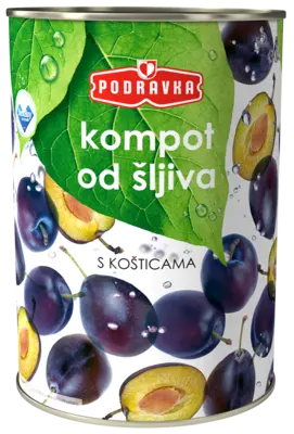 Plum with kernel compote