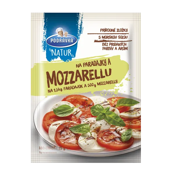 Podravka NATUR na paradajky a mozzarellu