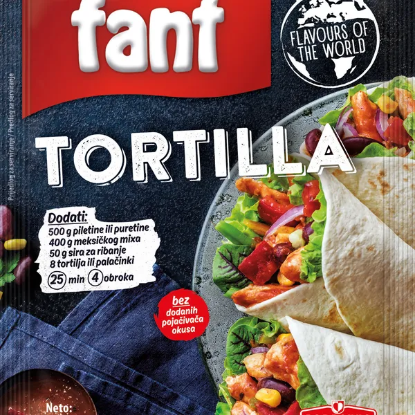 Fant seasoning mix for tortilla