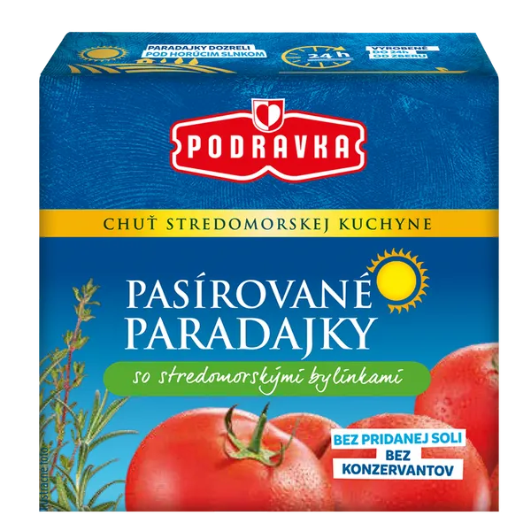 Pasírované paradajky so stredomorskými bylinkami