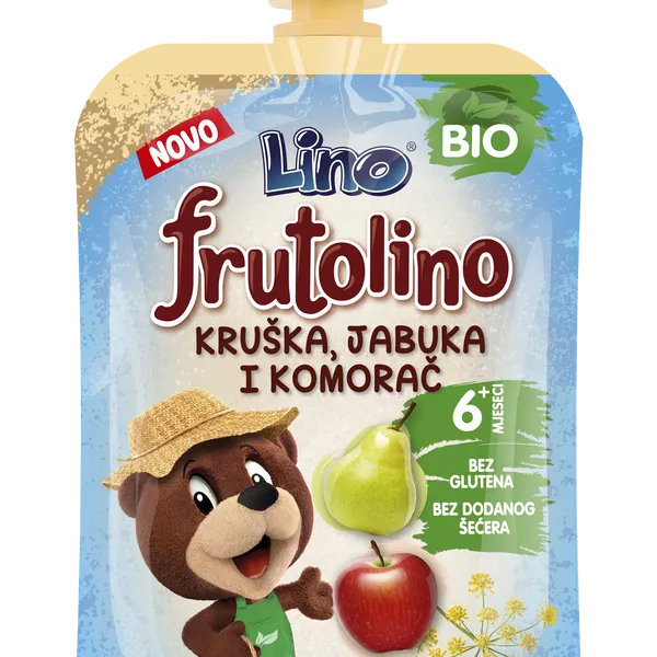 Frutolino BIO hruška, jabolko in komarček