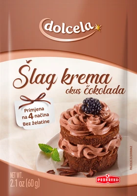 Šlag krema z okusom čokolade