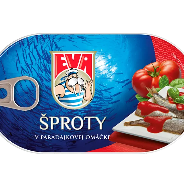EVA Šproty v paradajkovej omáčke
