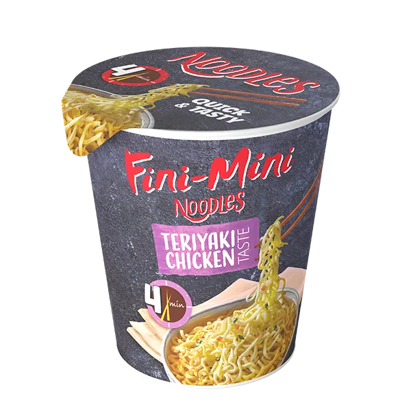 Noodles v lončkih  - Teriyaki piščanec