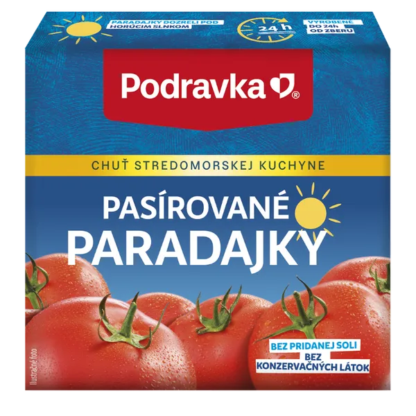 Pasírované paradajky