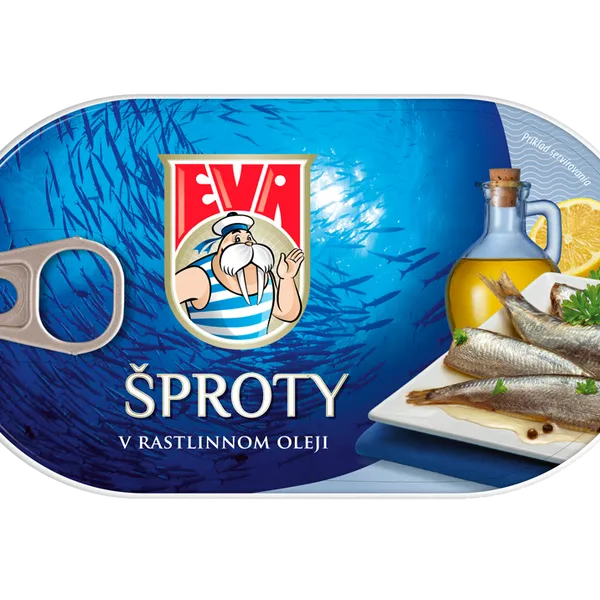 EVA Šproty v rastlinnom oleji