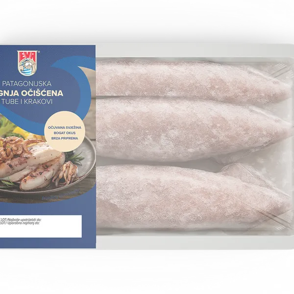 Patagonski lignji očiščeni - tulci in lovke