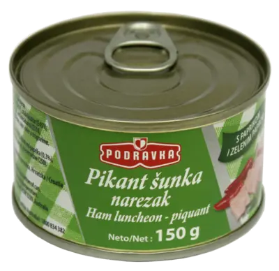 Ham luncheon meat piquant