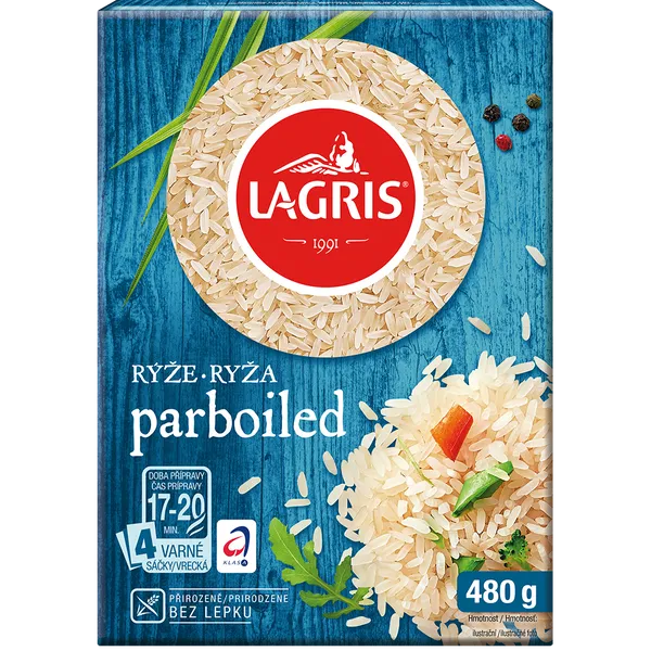 Ryža parboiled varné vrecká