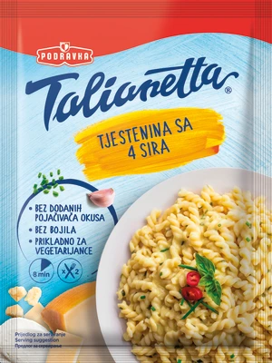 Pasta with four types of cheese