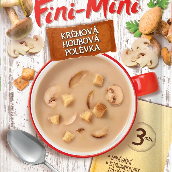 Fini-Mini krémová houbová polévka