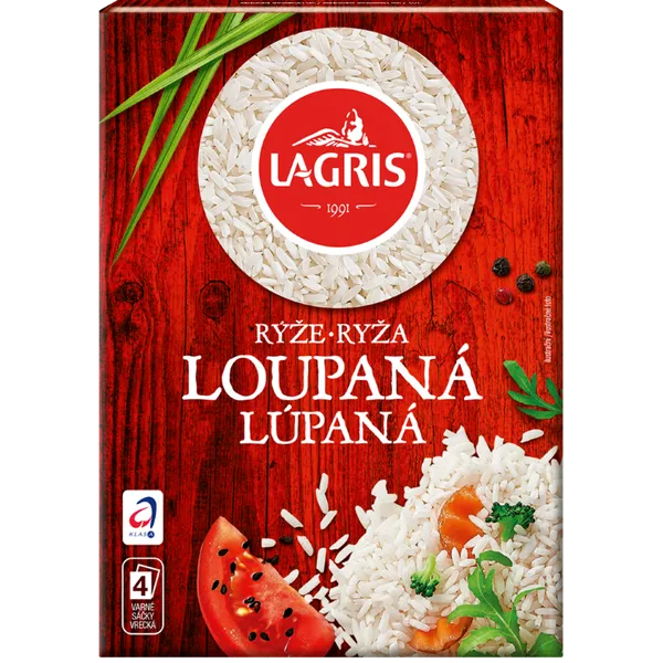 Ryža lúpaná varné vrecká