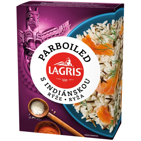 Rýže parboiled s indiánskou