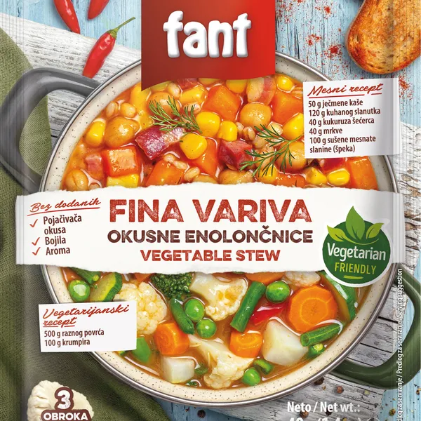 Fant seasoning mix for vegetable stews