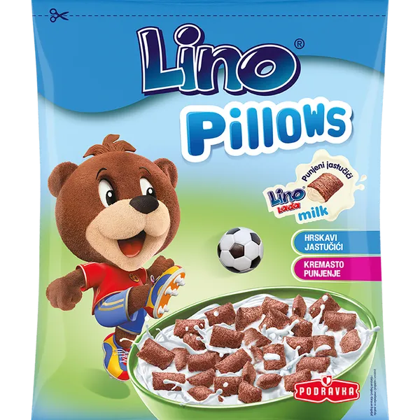Lino Pillows - Pernițe umplute cu cremă tartinabilă Lino Lada lapte