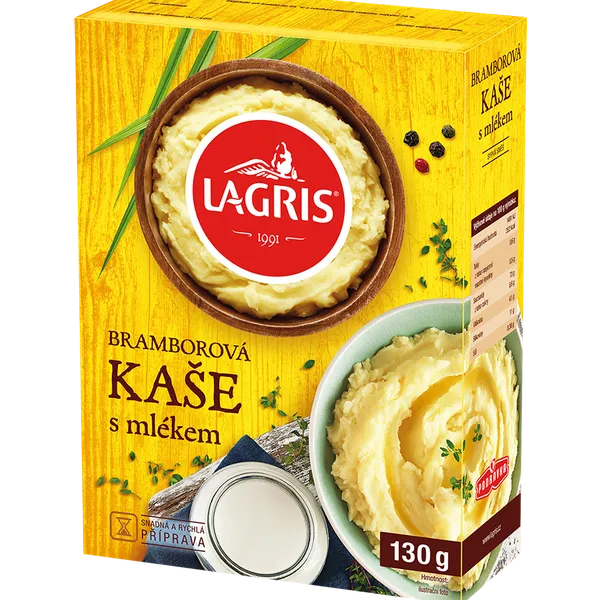 Bramborová kaše s mlékem