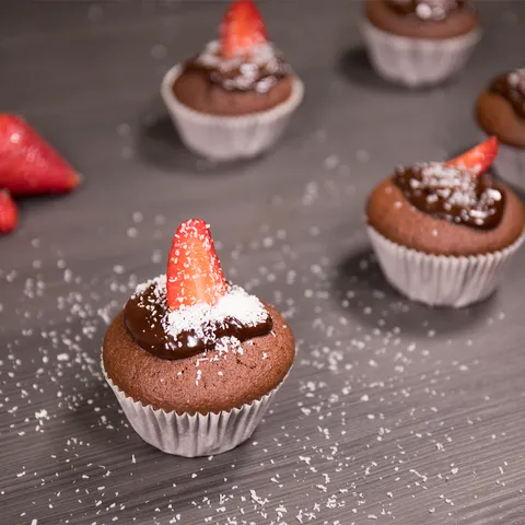 Punjeni muffins s okusom vanilije i kokosa