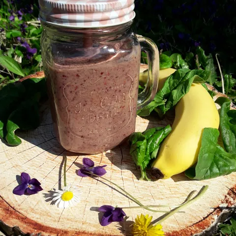 Smoothie od banane, šumskog voća i špinata by djegica