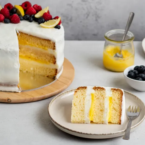 Dolcela party torta s lemon curdom