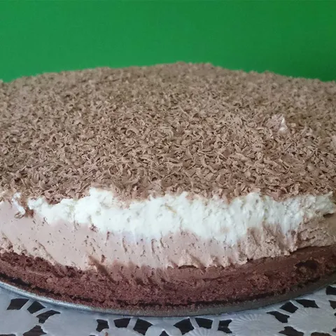 Tri Color Chocolate Cake