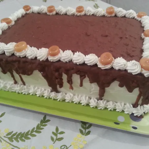 Badem, cokoladna - butterscotch torta (IKEA TÅRTA CHOKLADKROKANT)