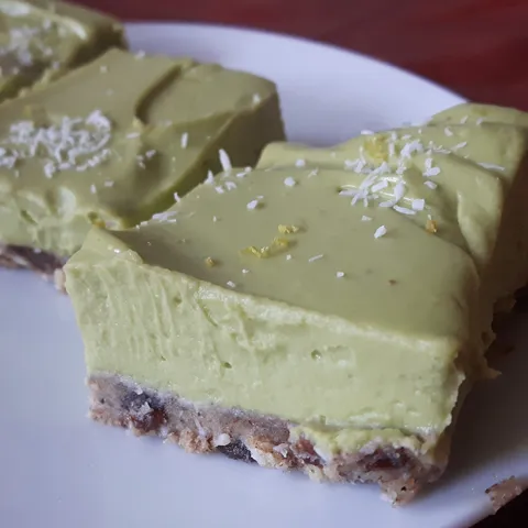 Raw Avocado Lime Cheesecake