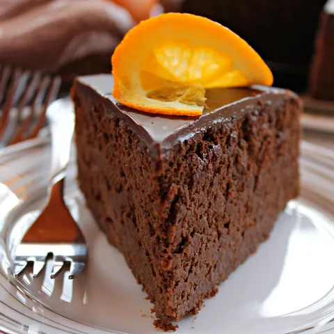 Garbanzo orange- chocolate cake...