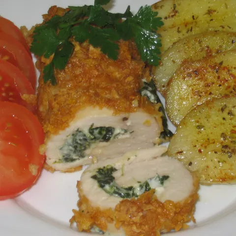 Pilece rolnice sa spanacem