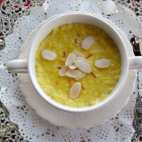 Šafran puding od pirinča
