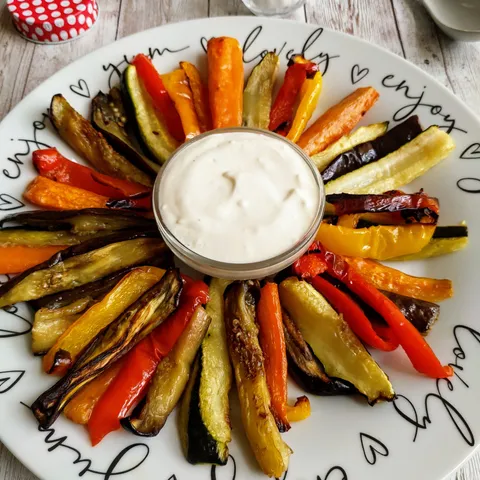 Roast Veggies with Garlic Mayo