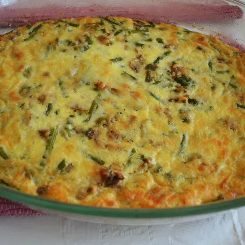 Frittata sa sparogama,gljivama i paprikama