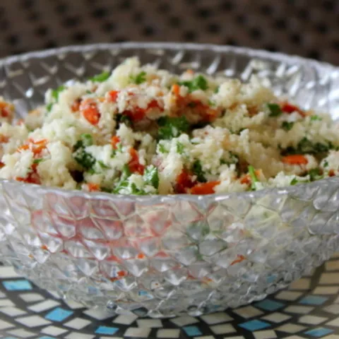 Raw Cauliflower Tabouleh
