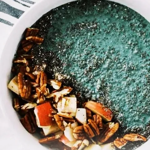 ღ Spirulina chia puding