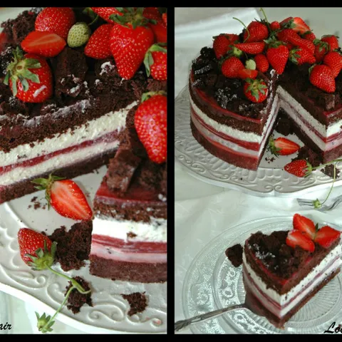 Čokoladna Mascarpone Torta sa jagodama