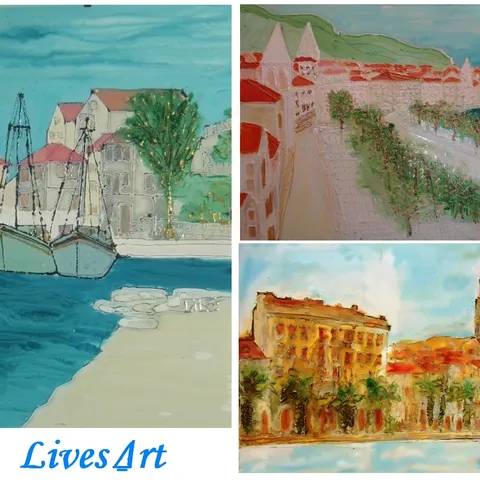 dalmatia - glass painting