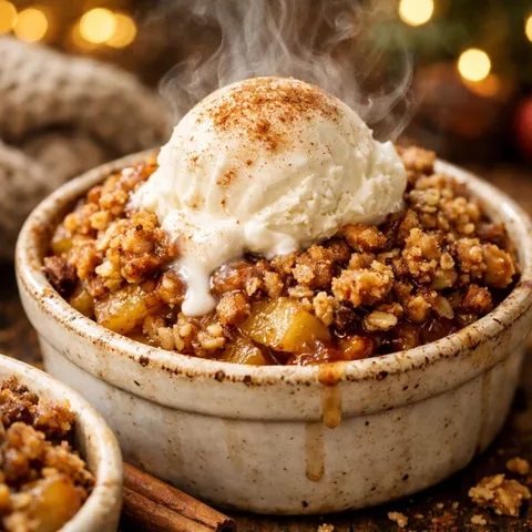 Zimski "Crumble" od jabuka i zobenih pahuljica (Drobljenac)