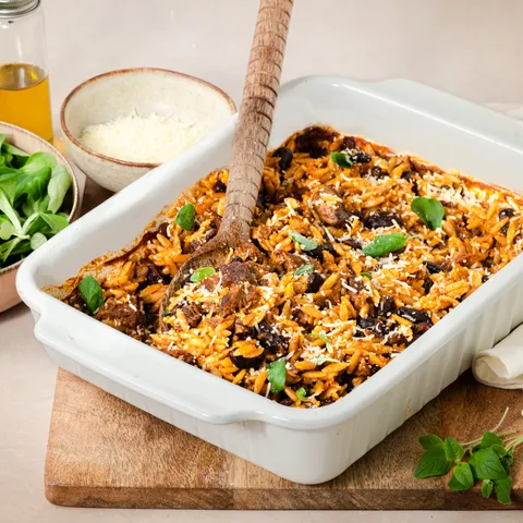 Goveđi složenac s orzo tjesteninom