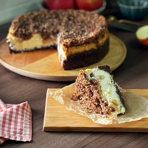 Crumble cheesecake s jabukama
