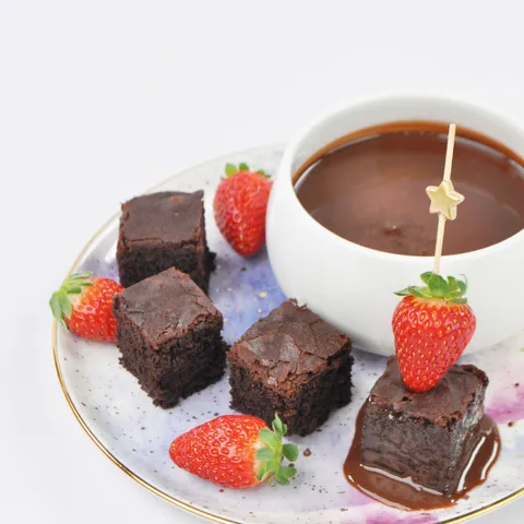 Double choco brownies & Lino lada fondue