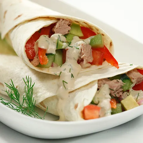 Tortilje s preljevom od Eva tuna namaza